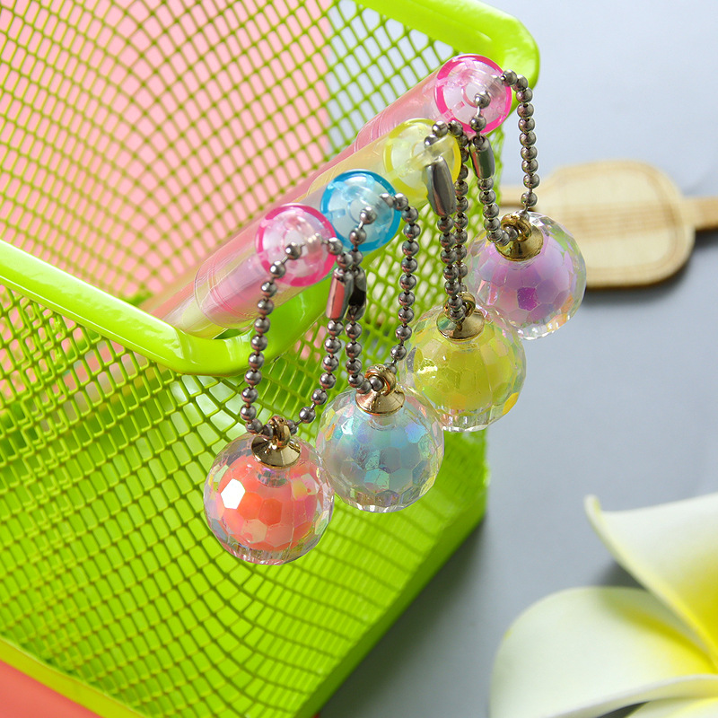 Creative Universe Bola de luz colgante pluma de alto aspecto estudiante colgante de gel pluma pequeña papelería fresca examen negro pluma de agua