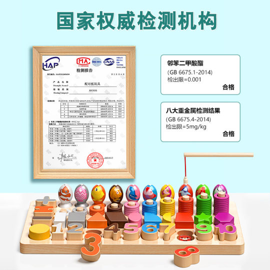 Building Blocks Puzzle Children 1 to 3 Years Old Boys and Girls Baby Montessori Early Education Educational Enlightenment Wooden Assembled Toy