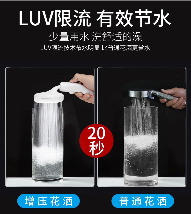 Japanese-style pressurized showerhead, Douyin rain shower head, large-head pressurized, ultra-high pressure large size, suitable for household use undefined