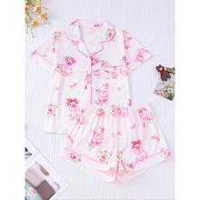 X 65036 Milk silk printed home wear ţ�̽zӡ���Ҿӷ���