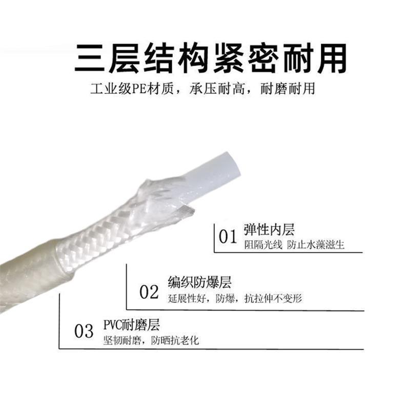 Car Washing Machine High-Pressure Water Hose with Water Gun, Car Washing Pump Outlet Hose, Explosion-Proof Hose, Spray Gun, Household High-Pressure Water Gun