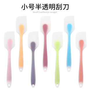Baking tools small silicone spatula translucent silicone cream Spatula Silicone Spatula factory spot wholesale