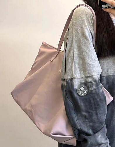 2024 spring new women's bag cross-body large-capacity bag women's fashion handheld tote bag nylon cloth shoulder bag trendy