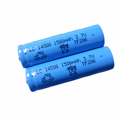 卸売り平頭/尖頭14500リチウム電池5号リチウム電池3.7v強光懐中電灯充電リチウム電池
