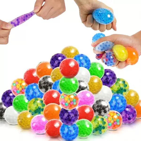 Cross-border Amazon bead ball stress-relief toy, expandable water bead ball, squeeze and press toy