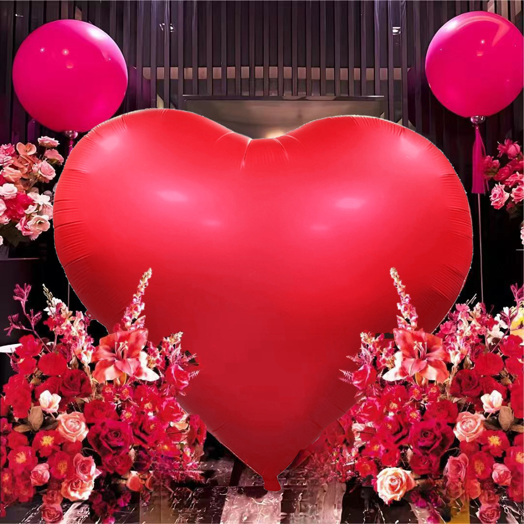 Big balloon heart shaped for St. Valentine's Day