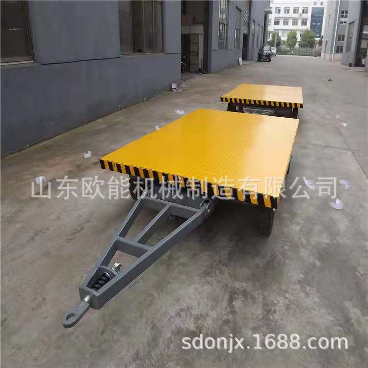 销售牵引式平板拖车10吨20吨50吨100吨平板车无动力牵引车