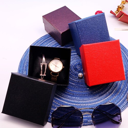 Factory direct sale watch box jewelry packaging gift storage box litchi pattern factory direct sale customized logo