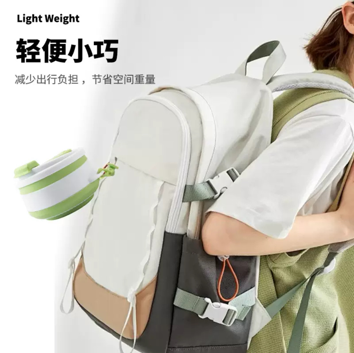 Taza plegable de silicona portátil transfronteriza de gran capacidad de viaje de negocios acampando taza de café de mano taza de jugo de viaje taza de enjuague bucal