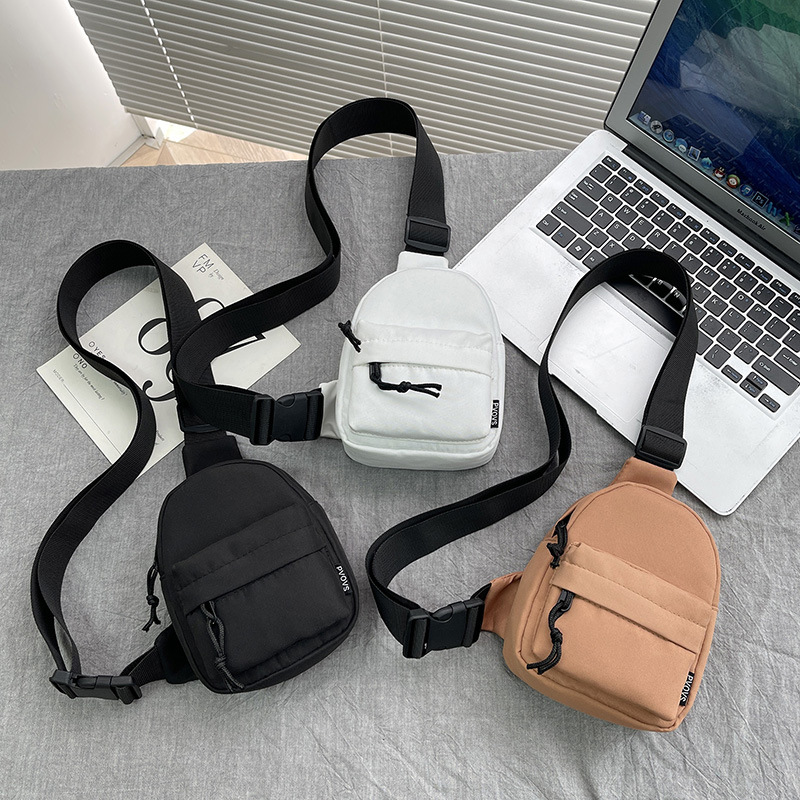 Bolso de pecho para teléfono móvil de moda para mujer Bolso de hombro casual japonés ins Bolso pequeño de nailon portátil ligero y versátil
