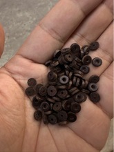 深咖色头层牛皮隔片垫片6810藏式菩提文玩穿珠配diy散珠隔珠