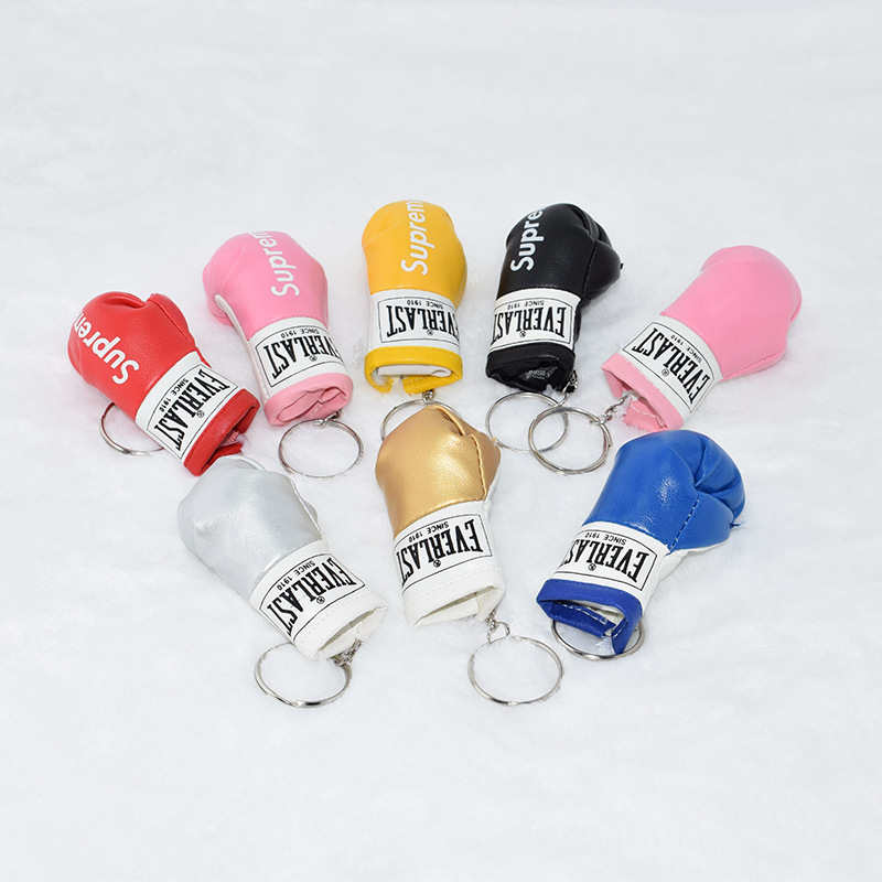 In-Stock Glove Keychain Mini Gloves Realistic Boxing Gloves Backpack Key Accessories Fashion Gift Pendant