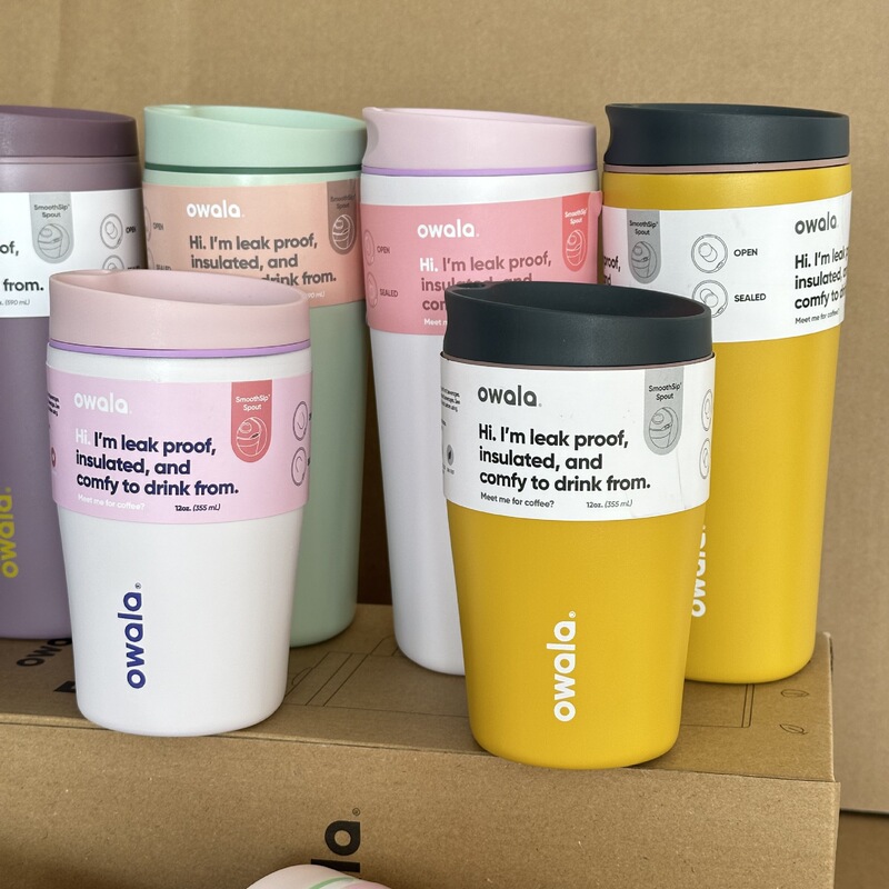 Cross-Border Owala Second-Generation Coffee Cup, Double-Layer 304 Stainless Steel Thermos Cup, Compact and Portable, Laser-Engraved Cross-Border Owala Second-Generation Coffee Cup, Double-Layer 304 Stainless Steel Thermos Cup, Compact and Portable, Laser-Engraved