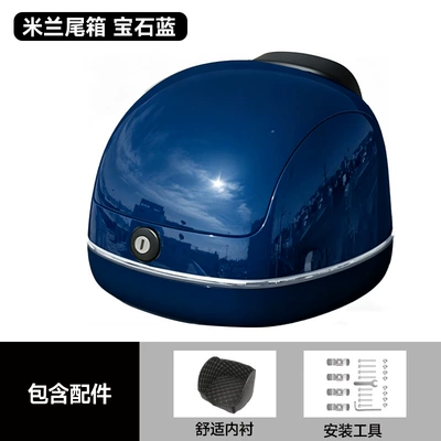 Tailing, and Honda 125 – Motorcycle trunk - milan-large-trunk-gemstone-blue-includes-lining-accessories