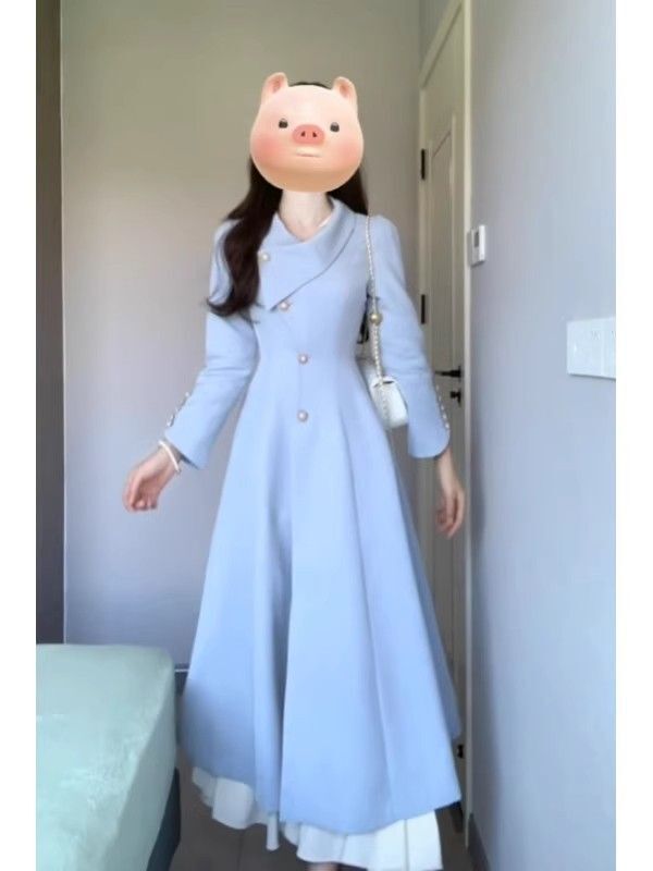 法式温柔风高级感长款收腰修身风衣小众时尚气质感外套女2025秋季|undefined