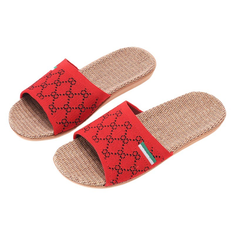 Домашние тапочки Feiwei для женщин, всесезонные, с открытым носком, повседневные нескользящие сандалии для мужчин, дышащие и удобные.