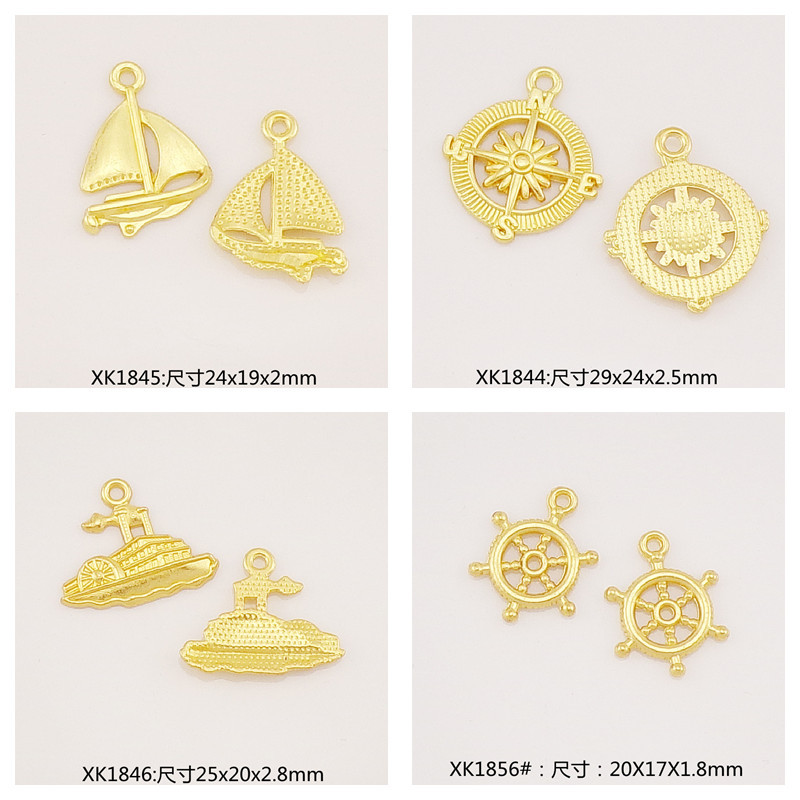 26g Weight Pendant Jewelry Making Type 16 * 19mm Jewelry Making Size DIY Jewelry Accessories Classification 20 PCS/Package Quantity Alloy Material Ship, Rudder, Anchor Pattern All Seasons Season Plating Design Retro, IG Style Style 20 PCS/Package 16 * 19mm Alloy Ship Rudder Anchor Pendant 5