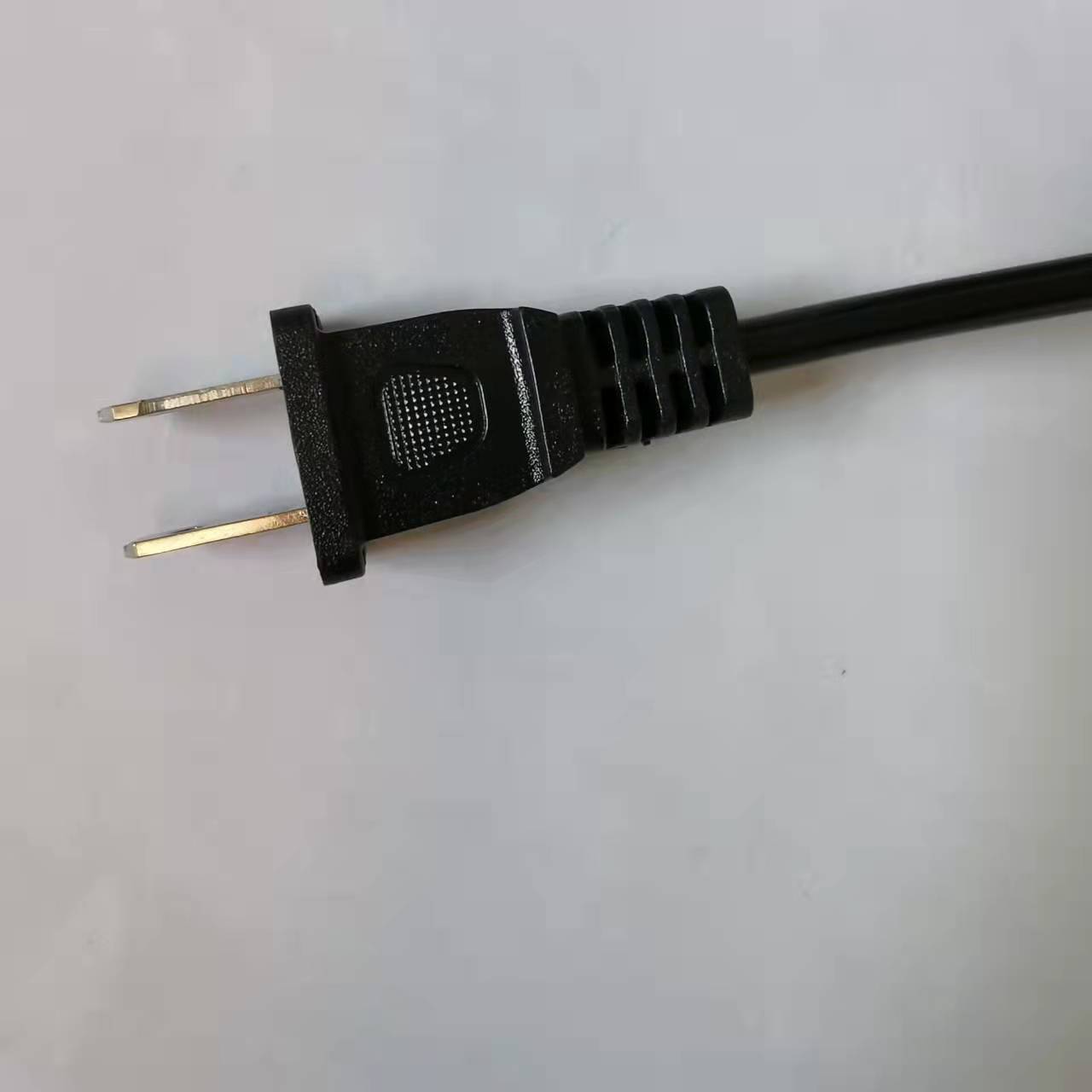 ccc RVV 2*0.75平方纯铜芯扁护套线1.5M 6A  250V两插插头线