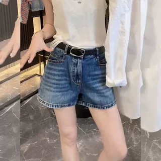 小个子新款高腰牛仔短裤女韩版ins梨型身材宽松显瘦a字阔腿短裤