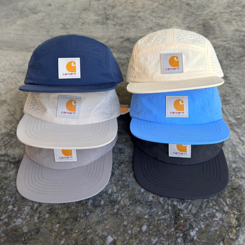 Quick-Drying Mesh Five-Panel Flat-Brim Baseball Cap, Lightweight, Breathable, Soft-Top, Outdoor Activity, Street Hip-Hop Trendy Hat