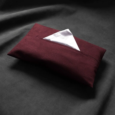Car Paper Box Central Control Car tissue box/set - wine-red