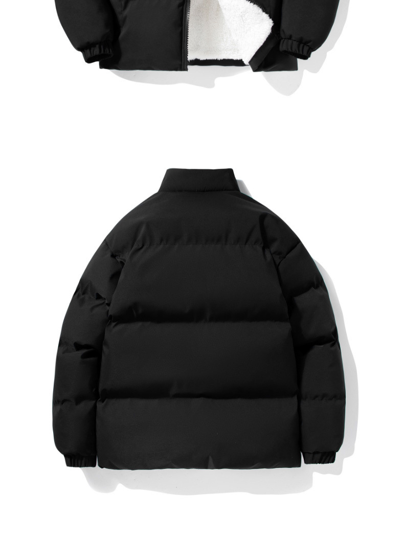 Herrenbekleidung Baumwolljacke Modemarke Winter Baumwolljacke einfarbig Paar-Outfit coole Baumwolljacke_voghion.com