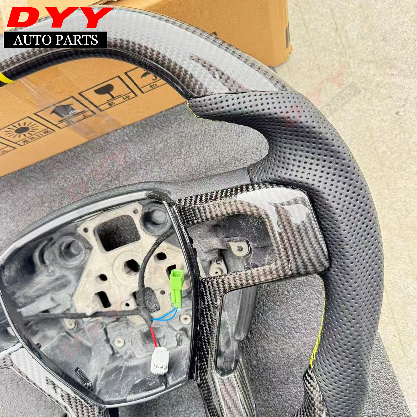 Suitable for Ford Raptor F150 Steering Wheel Upgrade Carbon Fiber Heated Steering Wheel F150 2015-2020
