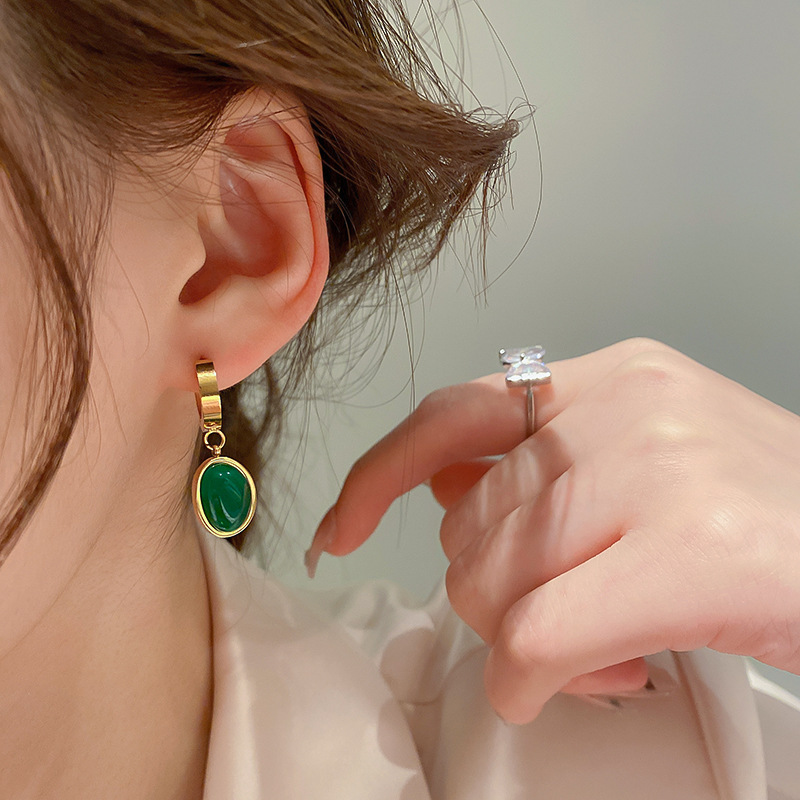 Fashionable elegant earrings stainless steel