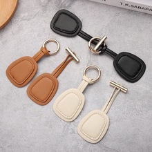 高档女大衣装饰扣搭扣皮扣风衣外套袖扣皮草水貂金属箱包皮袢对扣