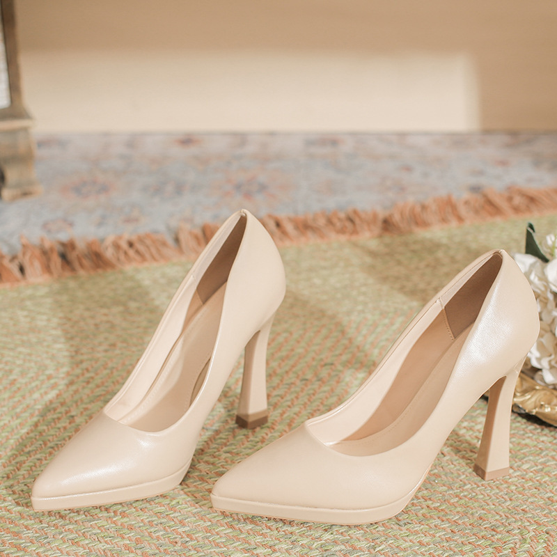 2026 New Cross-Border Women's High Heels, European and American Style, Comfortable and Versatile, Runway Sexy Pointed-Toe Women's Shoes, Petite Women's Shoes