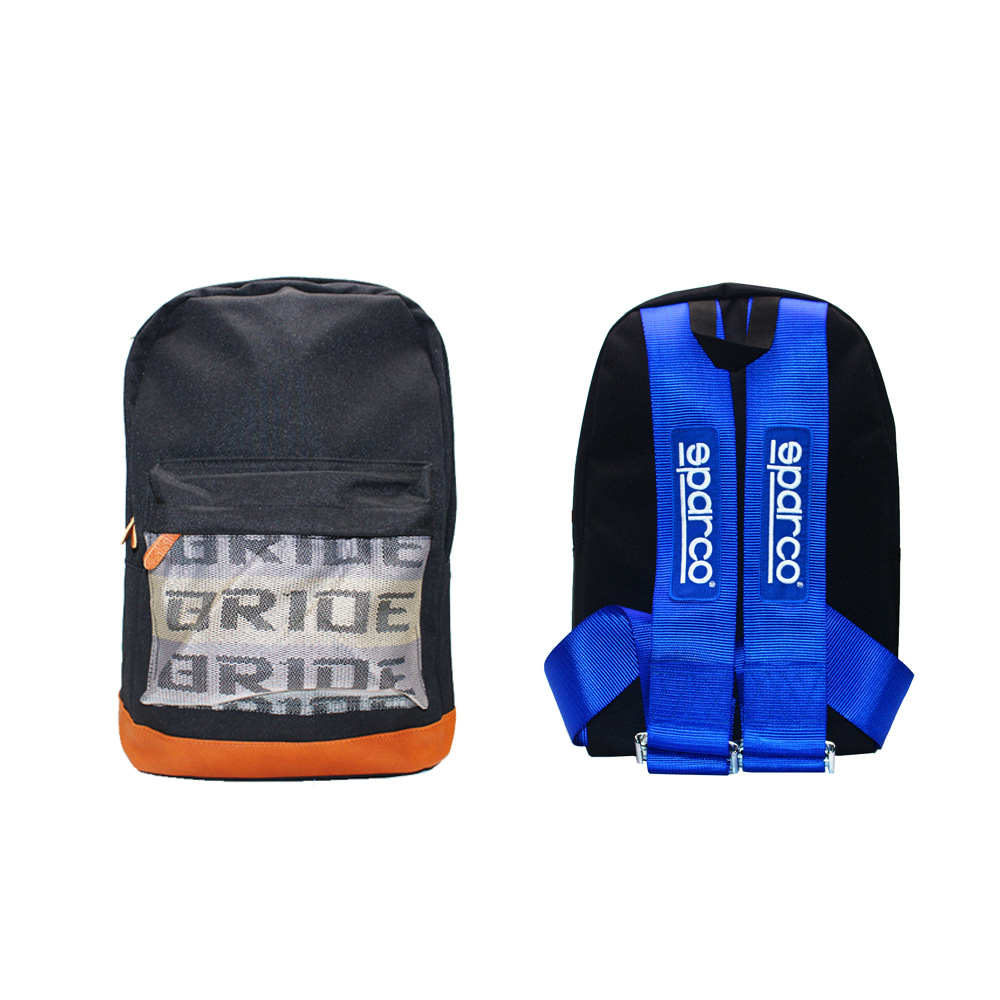 Factory Direct Supply Jdm New Takata Modified Seat Belt Small Backpack Racing Bride Backpack Computer Bag