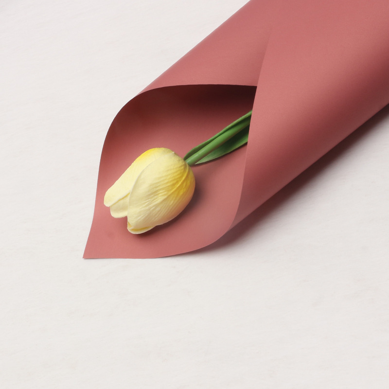 Estilo coreano primer amor color sólido papel ouya mañana niebla mate impermeable papel mate ramo de flores translúcidas papel de embalaje al por mayor