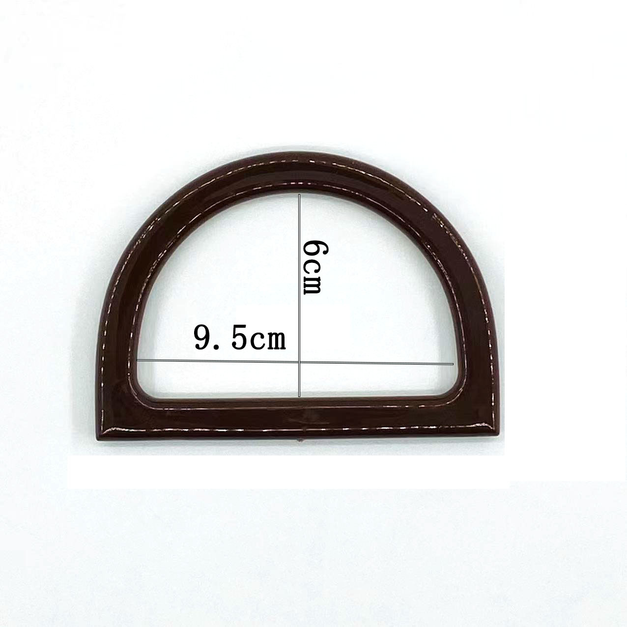 Asa de Resina en Forma de D para Bolsos Tejidos Hecha a Mano para Bolsos Tejidos DIY image 6