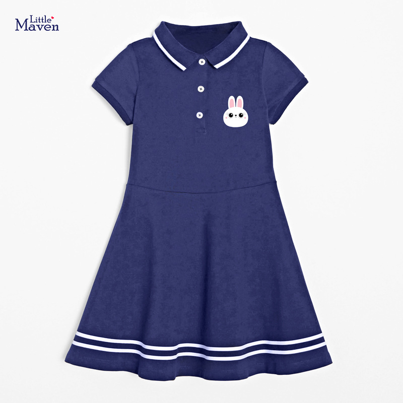 Little maven girls dress summer new Euro...