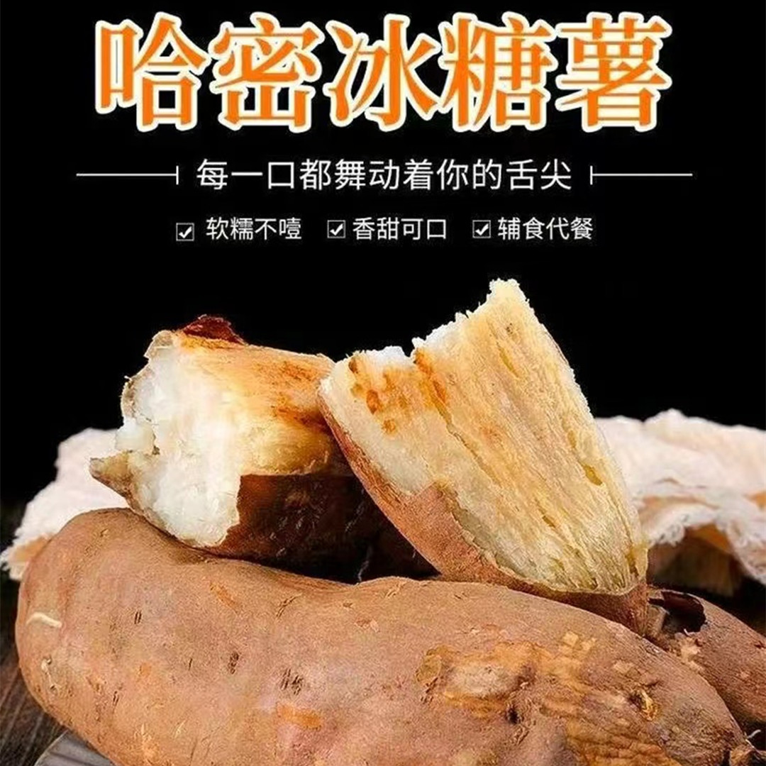 【哈密冰糖奶油白蜜薯】现挖甜似冰糖粉糯5新鲜水果粗粮代餐代发