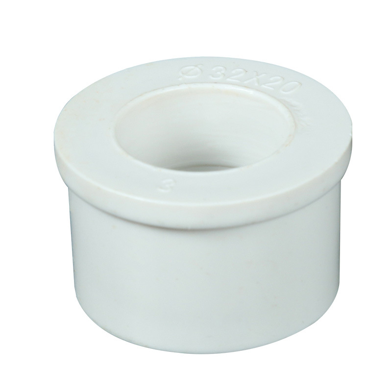 PVC suministro de agua núcleo adhesivo accesorios de tubería de suministro de agua concéntricos cabeza grande y pequeña reducción recta a través de la especificación completa accesorios al por mayor