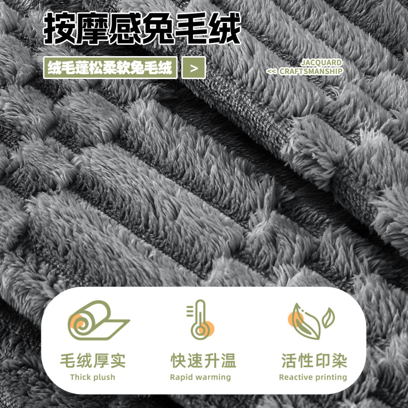 简约风高克重兔毛绒沙发垫2025新款秋冬款沙发罩套防滑坐垫子跨境|undefined