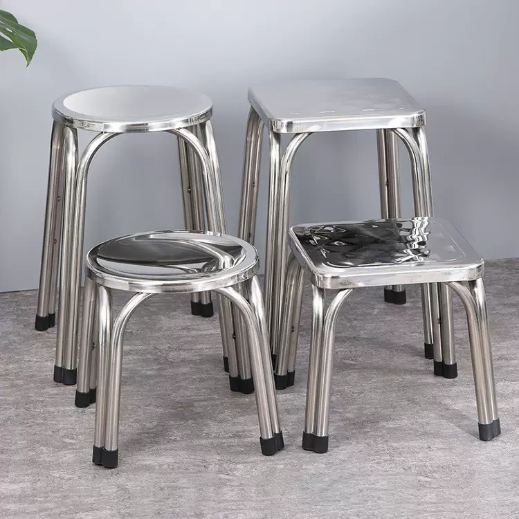 定制加工无磁不锈钢方凳圆凳商用户外凳餐椅高板凳实验凳车间凳