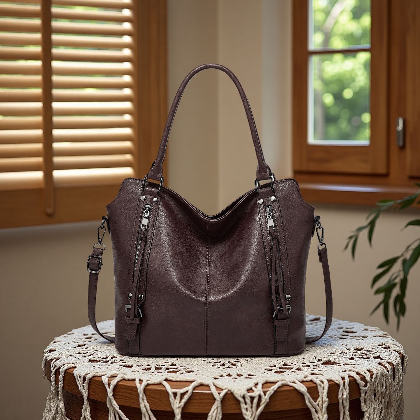 2026 New Women's Bag European and American Style Large Tote Bag Soft Leather High Capacity Single Shoulder Crossbody Women's Handbag