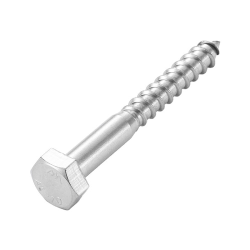 Aozhan 316 stainless steel external hexagonal self-tapping screw DIN571 hexagonal head wood screw bolt M6/M8/M10