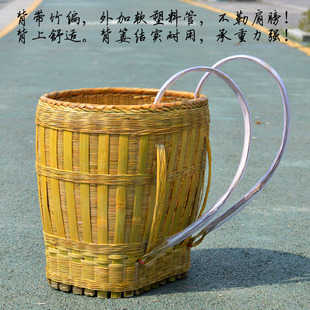 Large Bamboo Basket for Home Use, Back-Style for Picking and Grocery Shopping, Storage Basket, Adult Mushroom Picking Basket Wholesale