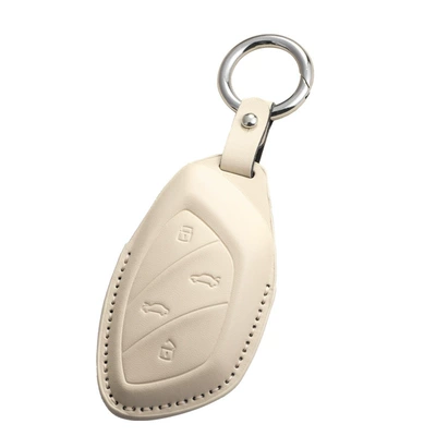 Beige, Car key bag