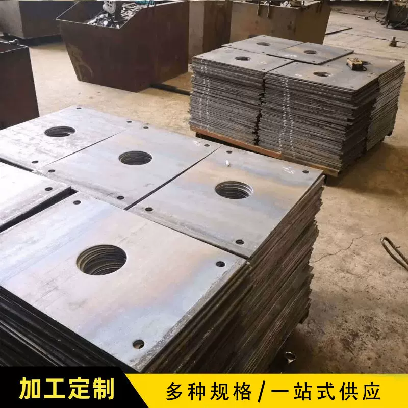 热镀锌预埋件 幕墙预埋件 工地穿孔焊钢板加工冲孔焊接螺纹钢