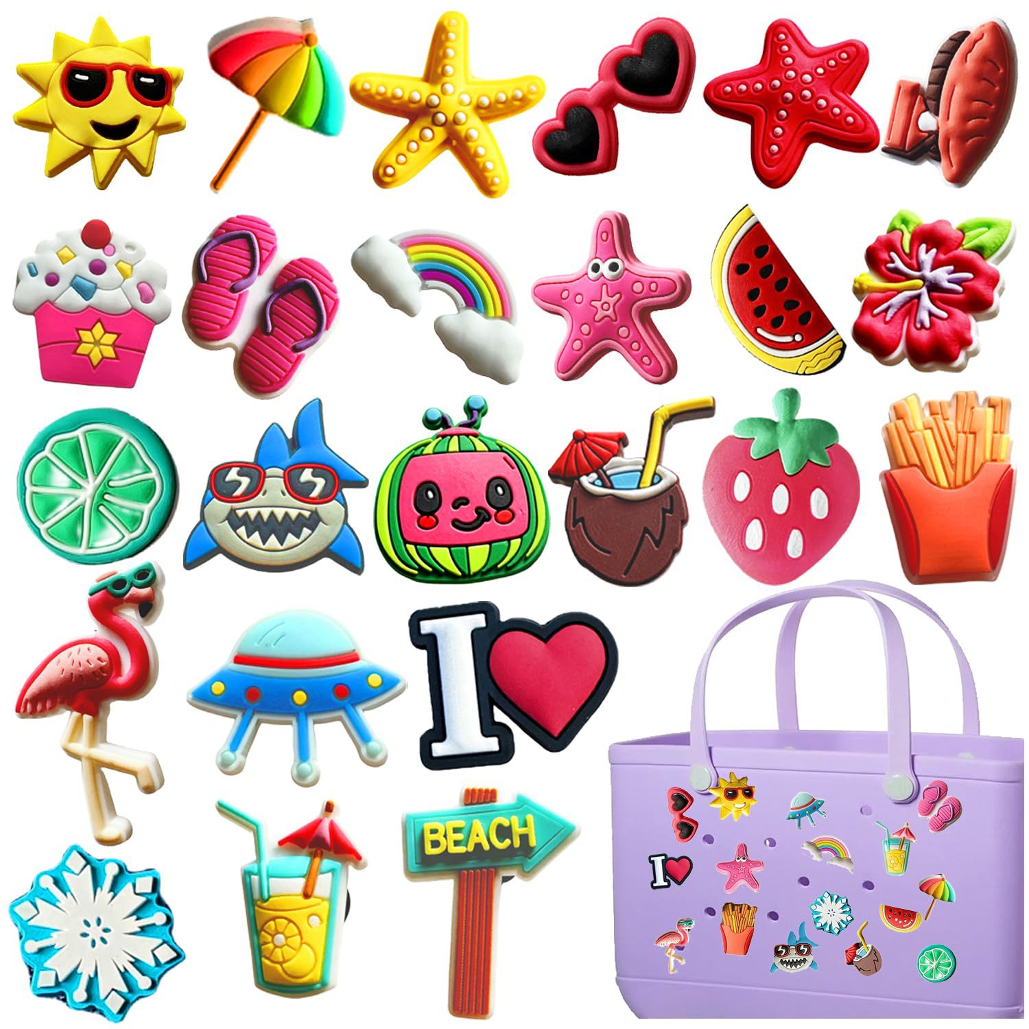43g Weight 1 Set PVC Cartoon Bag Buckle