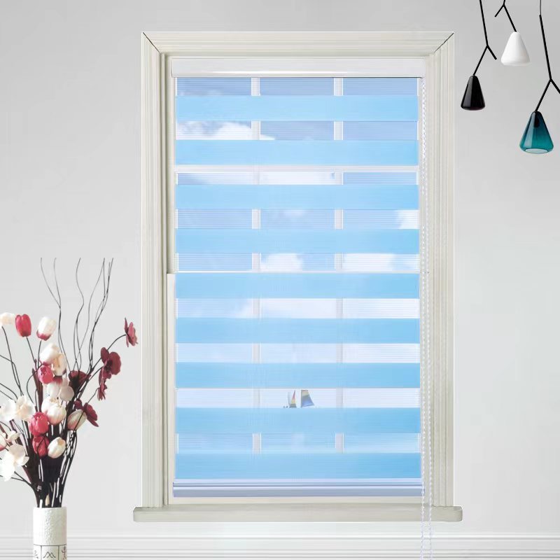 Source factory wholesale Korean simple double roller shutter to help you study shading soft gauze curtain blinds