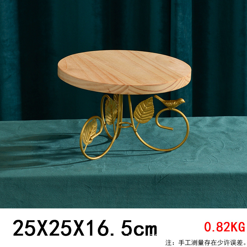 Tableta de madera para té de la tarde, mesa de comida fría, mesa de postres de boda, estante de exhibición, accesorios decorativos, estante de pastel image 19
