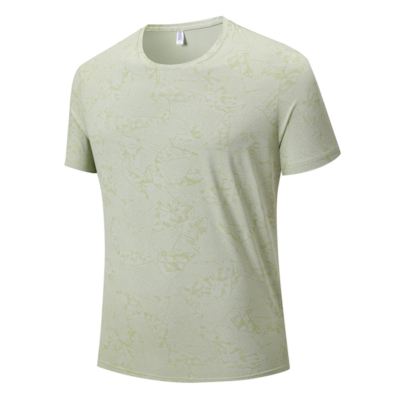 Camiseta deportiva ligera y delgada de secado rápido para hombres pareja de mangas cortas antiarrugas transpirable acondicionamiento físico media manga al aire libre