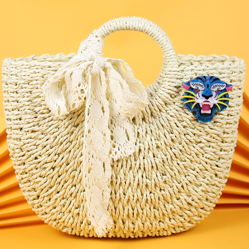 Joyería de moda hecha a mano transfronteriza acrílico animal Tigre broche de dibujos animados pin europeo y americano popular ropa bolsa Accesorios