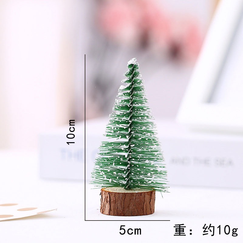 Mini Árbol de Navidad de Escritorio de PVC Decorativo