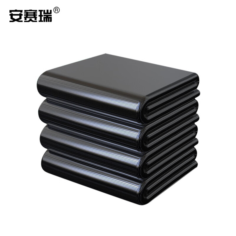 安赛瑞 大号加厚黑色平装垃圾袋 200升 7F00350 50只/包